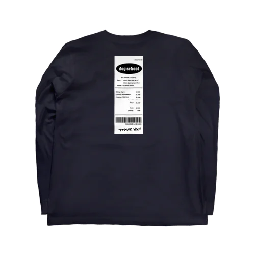 receipt back tag ／ レシート Long Sleeve T-Shirt