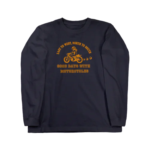 バイク日和(イエロー) ロングスリーブTシャツ