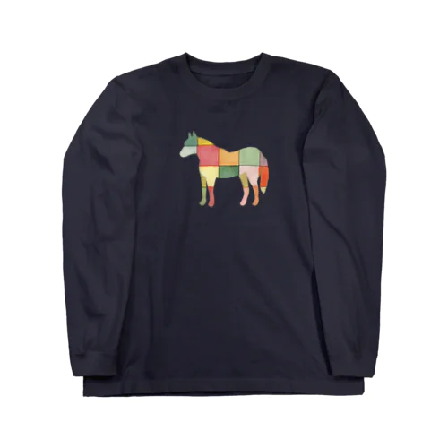 pattern horse A ロングスリーブTシャツ