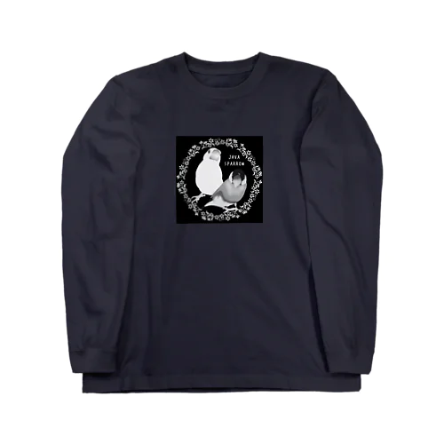 モノクロ文鳥さん Long Sleeve T-Shirt