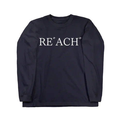 REﾞACHﾞ 白文字 Long Sleeve T-Shirt