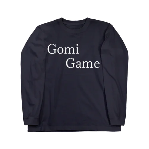 GomiGame 白文字 롱 슬리브 티셔츠