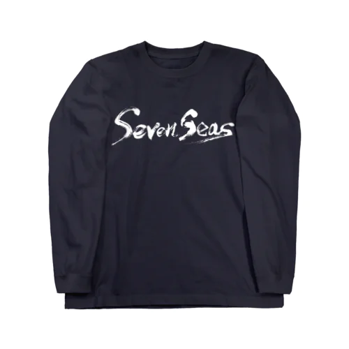 Seven Seas 文字ロゴ（白文字） Long Sleeve T-Shirt