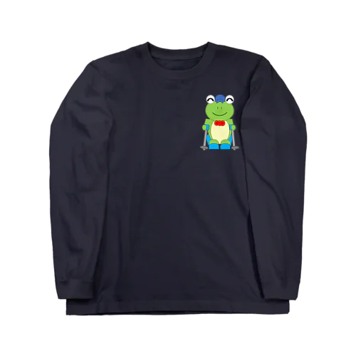 スキーとかえるさん Long Sleeve T-Shirt