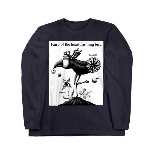 微笑ましい鳥の妖精-j Long Sleeve T-Shirt