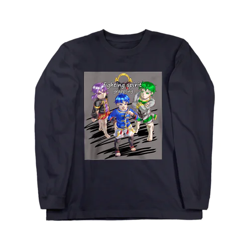 ノーギ (グラップリング)　イケメンの集い Long Sleeve T-Shirt