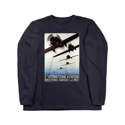 スイス・チューリッヒ　1937年　アヴィエーション Long Sleeve T-Shirt