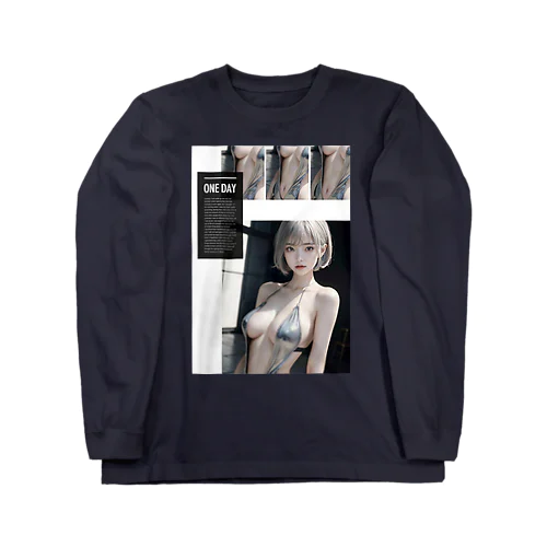 美女 図鑑（牝犬の彼方） Long Sleeve T-Shirt