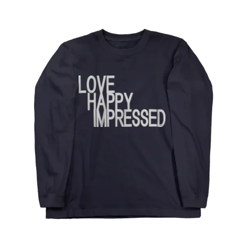 愛　幸せ　感動　love　happy　impressed ロングスリーブTシャツ