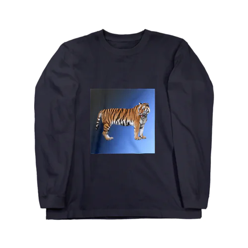 Tiger 青 ロングスリーブTシャツ