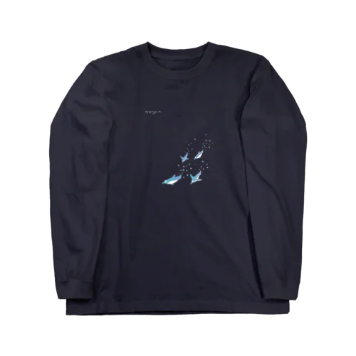 星空ペンギン シンプルロゴ入り Long Sleeve T-Shirt