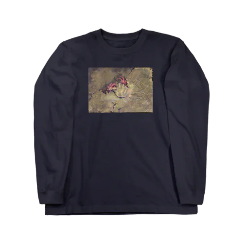 Decomposition of photo by soil (Red Flower) Long Sleeve T-Shirt