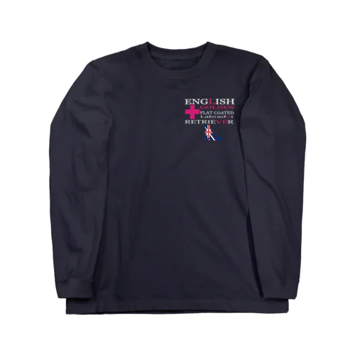 英国犬シリーズ１（ピンクロゴ） Long Sleeve T-Shirt