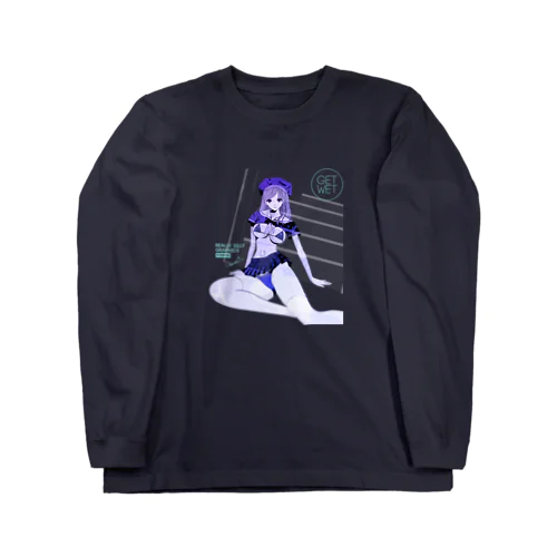 GET WET セーラーガール マリンブルー Long Sleeve T-Shirt