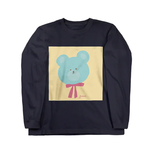 青いくまちゃん Long Sleeve T-Shirt