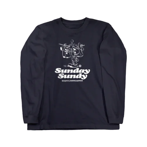 SUNDAY SUNDY No.2 (白ロゴ) ロングスリーブTシャツ