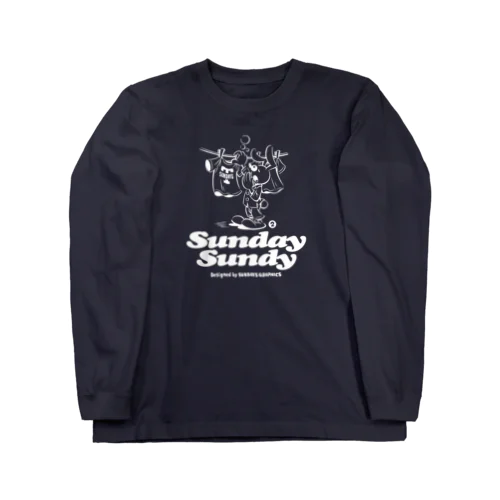 SUNDAY SUNDY No.2 (白ロゴ) Long Sleeve T-Shirt