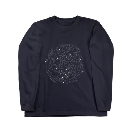 星座早見盤　黒地用 Long Sleeve T-Shirt