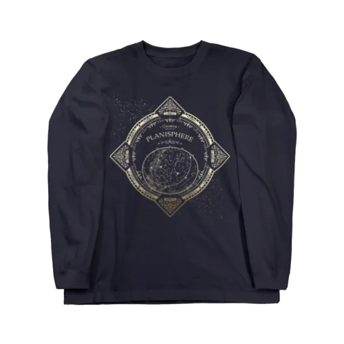 星座早見盤風デザイン Long Sleeve T-Shirt