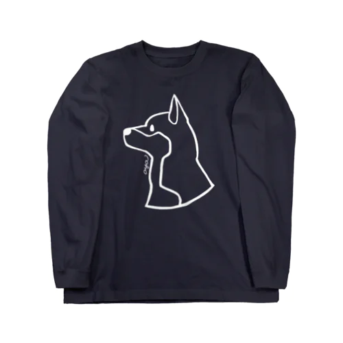 柴犬〈白線〉 ロングスリーブTシャツ