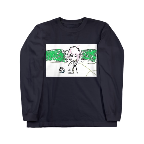 サッカー・ガール Long Sleeve T-Shirt