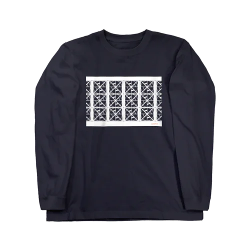 花ブロック•シークワーサー②｜Image of Block WALL at Okinawa Long Sleeve T-Shirt