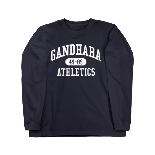 GANDHARA ATHLETICS （ホワイト プリント バージョン） Long Sleeve T-Shirt