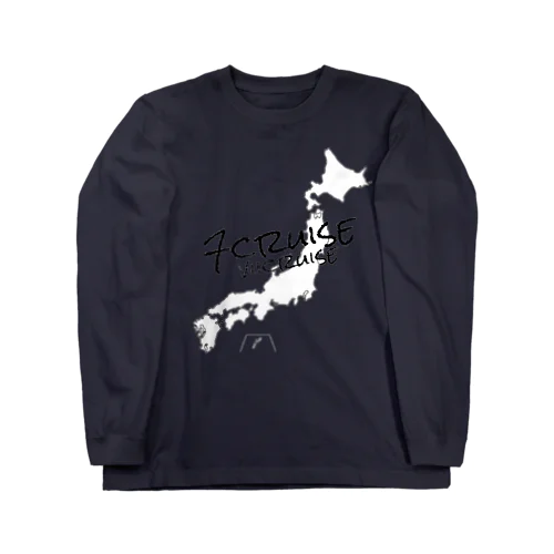 日本地図 ロングスリーブTシャツ