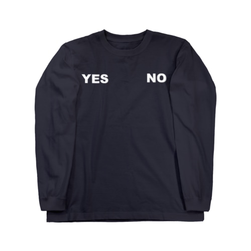 YES･NO(WHITE) Long Sleeve T-Shirt