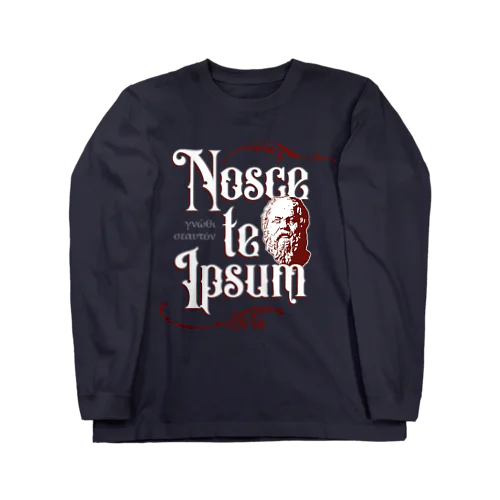 Nosce te Ipsum ロングスリーブTシャツ