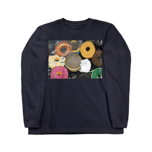 廃棄のドーナツをひろう ねずみくん Long Sleeve T-Shirt