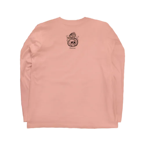 ドラゴン＆スカル　 バック Long Sleeve T-Shirt