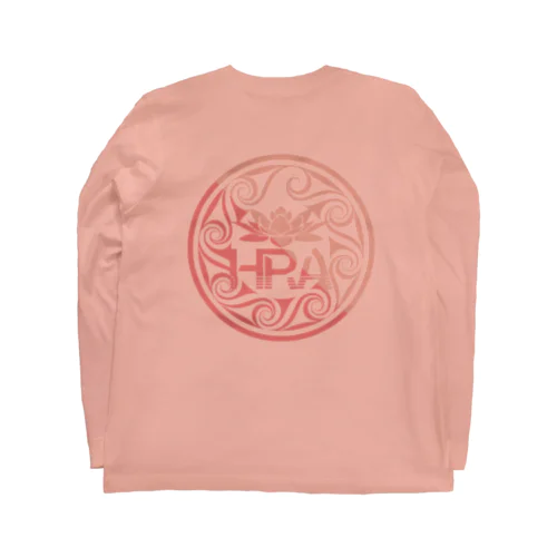HRAWW　パームツリーサークルロンT　ピンク ロングスリーブTシャツ