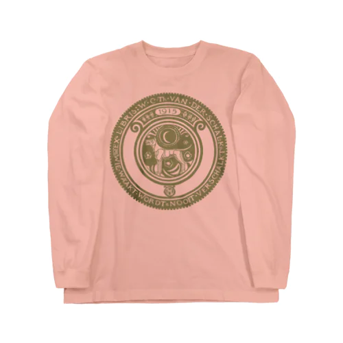 番犬と上弦の月（緑） Long Sleeve T-Shirt