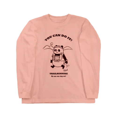 トレイルランパンダ【YOU CAN DO IT!】 Long Sleeve T-Shirt