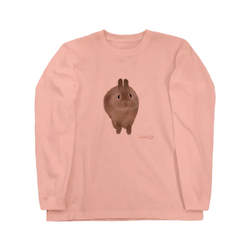 真っ正面のウサギ Long Sleeve T-Shirt