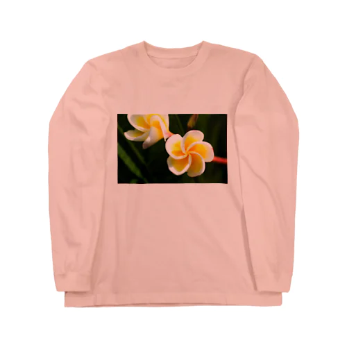 Flower of the Heart　プルメリア Long Sleeve T-Shirt