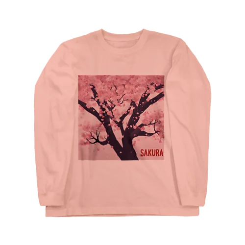 春が到来、そして桜満開 Long Sleeve T-Shirt