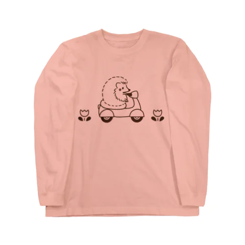 ハリネズミとバイク Long Sleeve T-Shirt