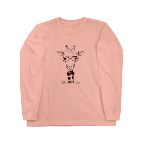 I like giraffes. But…(RED) Long Sleeve T-Shirt