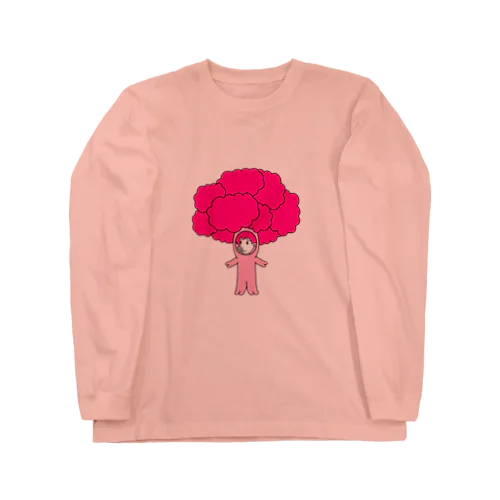 豚菜類！ロース・ピンク・ピッグカリフラワー！！ Long Sleeve T-Shirt