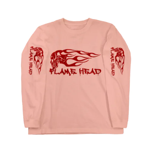 FLAME HEAD RED ロングスリーブTシャツ