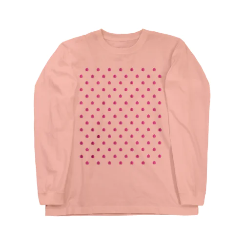 ドット よく見るともも Long Sleeve T-Shirt