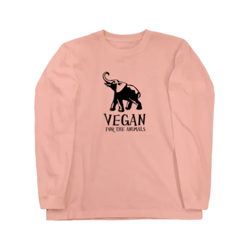 VEGAN FOR THE ANIMALS ロングスリーブTシャツ