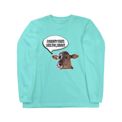 Happy cows♪ 吹き出しver Long Sleeve T-Shirt