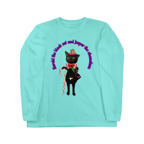 黒猫のハロルドとカメレオンのジャスパー Long Sleeve T-Shirt