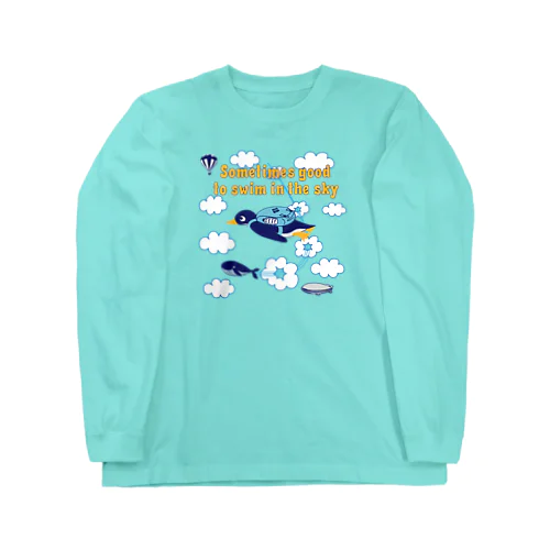 空ペンギン ロングスリーブTシャツ