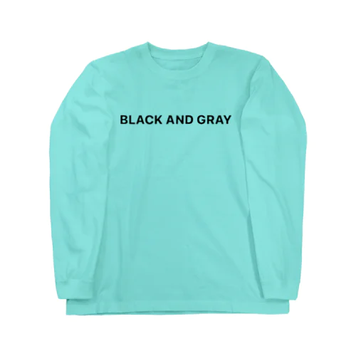 BLACK AND GRAY Long Sleeve T-Shirt