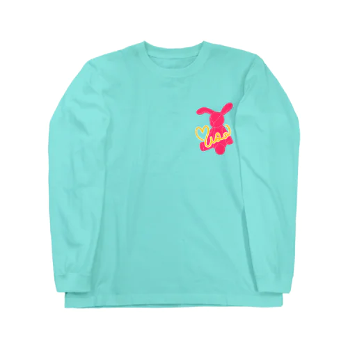 ネオンうさ（ピンク） Long Sleeve T-Shirt