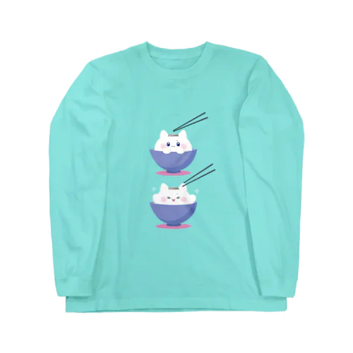 お茶碗の中のおにぎり Long Sleeve T-Shirt